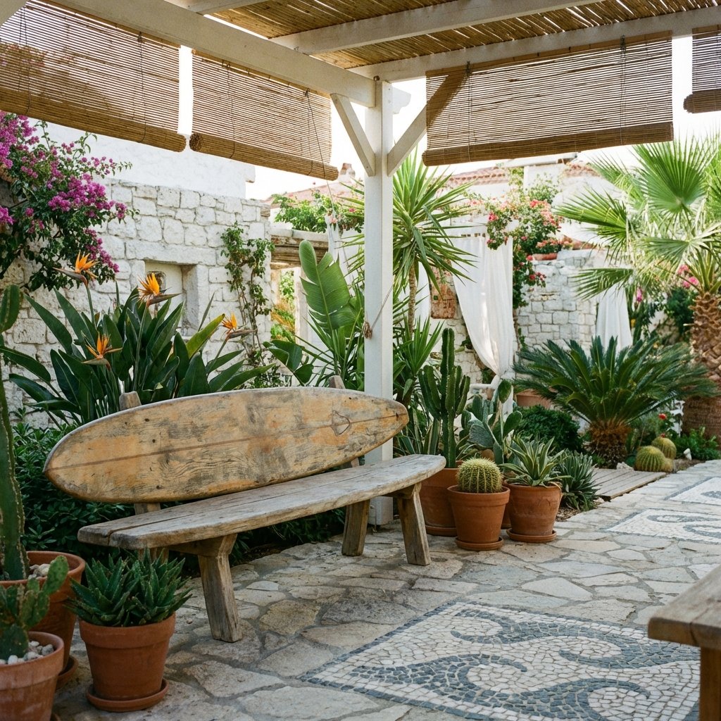 Sörf Temalı Butik Bahçe